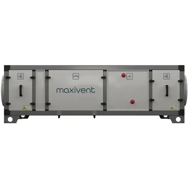 Maxivent WTW luchtbehandelingskast met tegenstroomwisselaar 1200 m³/u horizontaal low profile links - M4512